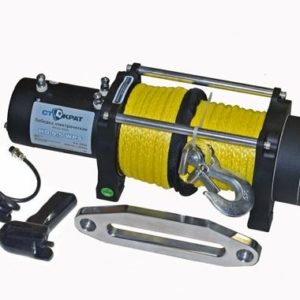 Лебедка электрическая автомобильная СТОКРАТ HD 9.5 WP, 12V, 6.0 л.с. с синтетическим тросом